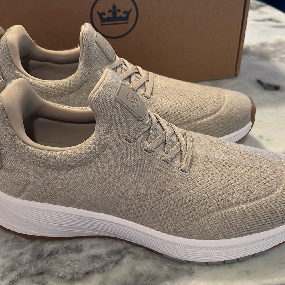 Peter Millar Light Tan Knit Sneakers